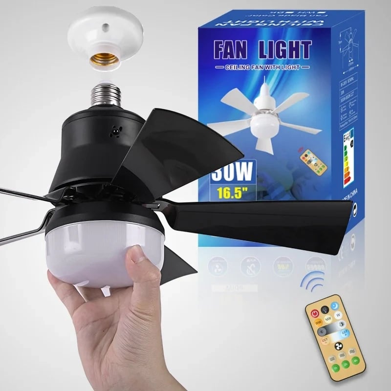 LampFläkt™ - Takfläkt och belysning i ett – installerad på 60 sekunder