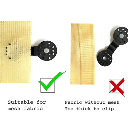 GripClip™ – Håll presenningar och skuggdukar stadigt, utan verktyg