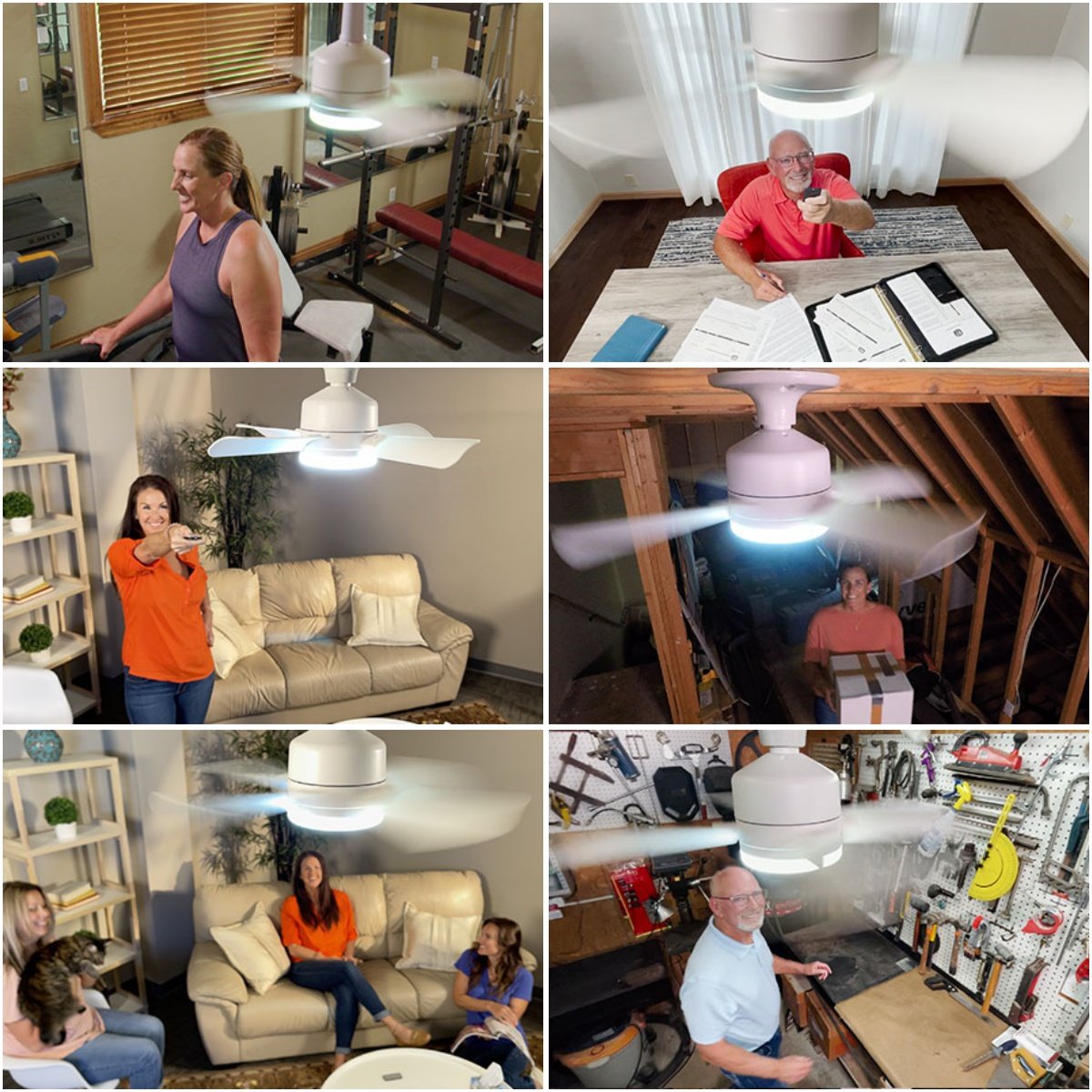 LampFläkt™ - Takfläkt och belysning i ett – installerad på 60 sekunder