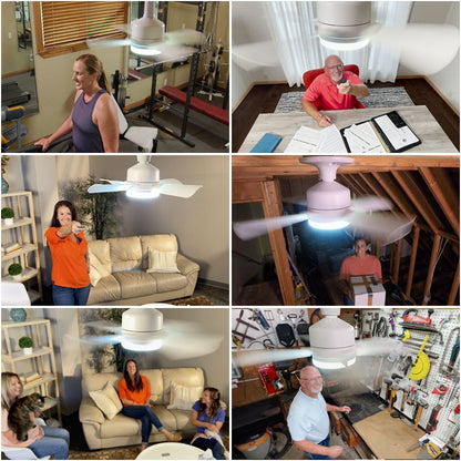 LampFläkt™ - Takfläkt och belysning i ett – installerad på 60 sekunder