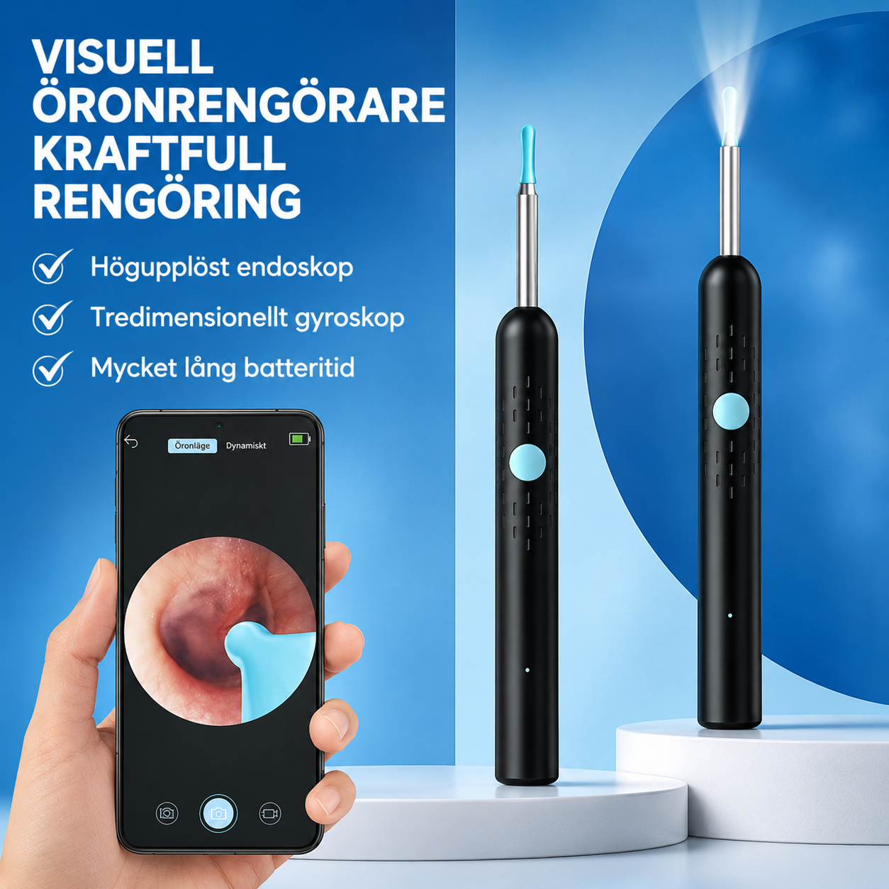 ClearEar™ – Professionell öronrengöring med HD-kamera – hemma