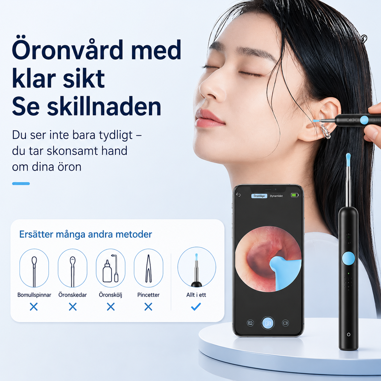 ClearEar™ – Professionell öronrengöring med HD-kamera – hemma