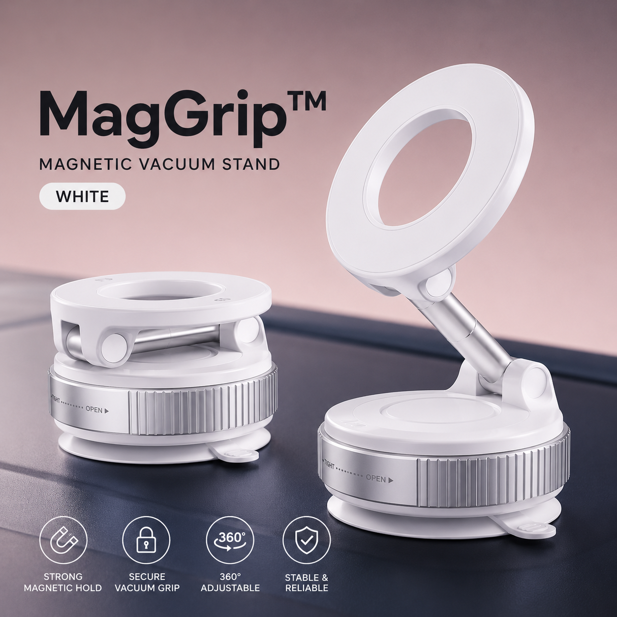 MagGrip™ – Kraftfull sugpropp och magnetisk stabilitet
