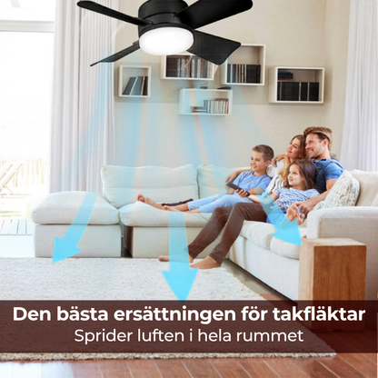 LampFläkt™ - Takfläkt och belysning i ett – installerad på 60 sekunder